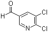 structure of CAS# 71690-05-6, 5,6-二氯吡啶-3-甲醛