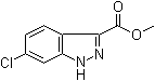 6-氯-1H-吲唑-3-羧酸甲酯分子结构 (CAS 717134-47-9)