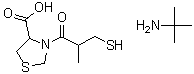 CAS # 71721-00-1, 2-Methyl-2-propanamine 3-(3-mercapto-2-methyl-1-oxopropyl)-4-thiazolidinecarboxylate