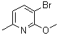 structure of CAS# 717843-47-5, 3-溴-2-甲氧基-6-甲基吡啶