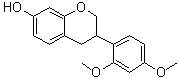 structure of CAS# 71831-00-0, 3-(2,4-二甲氧基苯基)-3,4-二氢-2H-1-苯并吡喃-7-醇