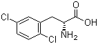 structure of CAS# 718596-54-4, D-2,5-二氯苯丙氨酸