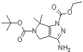 structure of CAS# 718632-47-4, 3-氨基-4,6-二氢-6,6-二甲基-吡咯并[3,4-c]吡唑-1,5-二甲酸 5-叔丁基 1-乙基酯