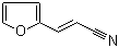 2-呋喃丙烯腈分子结构 (CAS 7187-01-1)