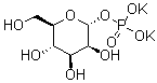 structure of CAS# 71888-67-0, alpha-D-Mannopyranose 1-(dihydrogen phosphate) dipotassium salt