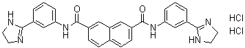 CAS # 7194-50-5, N2,N7-Bis[3-(4,5-dihydro-1H-imidazol-2-yl)phenyl]-2,7-naphthalenedicarboxamide dihydrochloride, 3',3''-Di-2-imidazolin-2-yl-2,7-naphthalenedicarboxanilide dihydrochloride