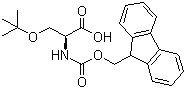 structure of CAS# 71989-33-8, Fmoc-O-叔丁基-L-丝氨酸