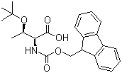 structure of CAS# 71989-35-0, Fmoc-O-叔丁基-L-苏氨酸