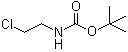 N-(叔丁氧羰基)-2-氯乙基胺分子结构 (CAS 71999-74-1)
