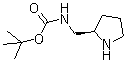 [(2R)-2-吡咯烷甲基]氨基甲酸叔丁酯分子结构 (CAS 719999-54-9)