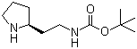 [2-(2S)-2-吡咯烷基乙基]氨基甲酸叔丁酯分子结构 (CAS 719999-55-0)