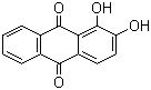 CAS # 72-48-0, 1,2-Dihydroxy anthraquinone, C.I. 58000, Mordant Red 11, 1,2-Dihydroxyanthraquinone, Alizarin Red, Dihydroxy-9,10-anthracenedione, 1,2-Dihydroxy-9,10-anthracenedione
