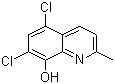 CAS # 72-80-0, Chlorquinaldol, 5,7-Dichloro-8-hydroxyquinaldine, 5,7-Dichloro-8-quinaldinol