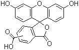 structure of CAS# 72088-94-9, 5(6)-羧基荧光素