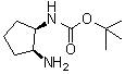 ((1R,2S)-2-氨基环戊基)氨基甲酸叔丁酯分子结构 (CAS 721395-15-9)