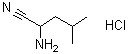 structure of CAS# 72177-82-3, 2-氨基-4-甲基戊腈盐酸盐
