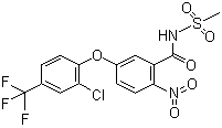 structure of CAS# 72178-02-0, 氟磺胺草醚