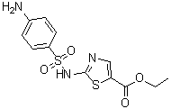 2-[[(4-氨基苯基)磺酰基]氨基]-5-噻唑羧酸乙酯分子结构 (CAS 721918-77-0)