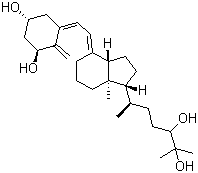 CAS # 72203-93-1, Calcitetrol, (1R,3S,5Z)-5-[(2E)-2-[1-[(1R)-4,5-Dihydroxy-1,5-dimethylhexyl]octahydro-7a-methyl-4H-inden-4-ylidene]ethylidene]-4-methylene-1,3-cyclohexanediol, 1alpha,24,25-Trihydroxyvitamin D3