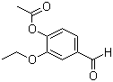 structure of CAS# 72207-94-4, 2-Ethoxy-4-formylphenyl acetate