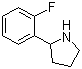 structure of CAS# 72216-04-7, 2-(2-氟苯基)-吡咯烷