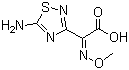 2-(5-氨基-1,2,4-噻二唑-3-基)-2-甲氧亚氨基乙酸分子结构 (CAS 72217-12-0)