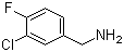structure of CAS# 72235-56-4, 3-Chloro-4-fluorobenzylamine