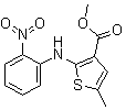 CAS 登录号：72242-31-0, 5-甲基-2-[(2-硝基苯基)氨基]-3-噻吩羧酸甲酯