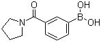 3-吡咯烷基羰基苯硼酸分子结构 (CAS 723281-53-6)