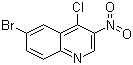 structure of CAS# 723281-72-9, 6-溴-4-氯-3-硝基喹啉