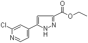 CAS 登录号：723339-30-8, 5-(2-氯-4-吡啶基)-1H-吡唑-3-羧酸乙酯