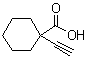 CAS # 72335-58-1, 1-Ethynyl-1-cyclohexanecarboxylic acid, 1-Ethynylcyclohexanecarboxylic acid