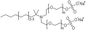 CAS # 72379-24-9, Ethoxylated C12-C14 tert-alkylamines sulfates sodium salts