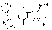 structure of CAS# 7240-38-2, 苯唑青霉素钠