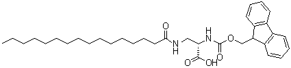 CAS # 724785-41-5, N-[(9H-Fluoren-9-ylmethoxy)carbonyl]-3-[(1-oxohexadecyl)amino]-L-alanine