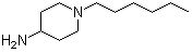 1-Hexyl-4-piperidinamine molecular structure (CAS 725212-21-5)