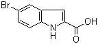 structure of CAS# 7254-19-5, 5-溴吲哚-2-羧酸