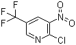 2-氯-3-硝基-5-(三氟甲基)吡啶分子结构 (CAS 72587-15-6)