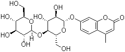 structure of CAS# 72626-61-0, 4-甲基伞形酮-beta-D-纤维素二糖苷