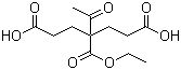 4-乙酰基-4-乙氧基羰基庚二酸分子结构 (CAS 72653-14-6)