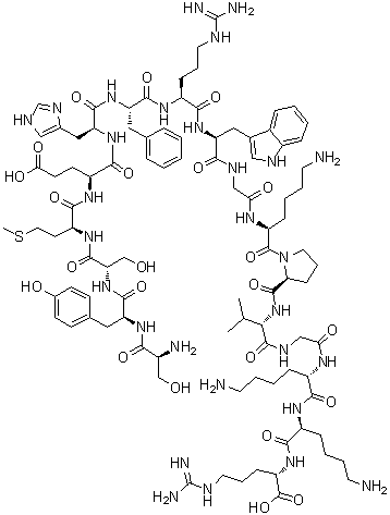 structure of CAS# 7266-47-9, alpha<sup>1-17</sup>-Corticotropin
