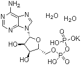 structure of CAS# 72696-48-1, 腺苷-5'-二磷酸单钾盐二水合物