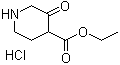 3-氧代-4-哌啶羧酸乙酯盐酸盐分子结构 (CAS 72738-09-1)