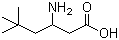 structure of CAS# 727971-57-5, 3-Amino-5,5-dimethylhexanoic acid