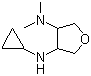 3-(环丙胺)-4-(N,N-二甲胺)四氢呋喃分子结构 (CAS 728008-15-9)