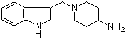 1-(1H-吲哚-3-基甲基)哌啶-4-胺分子结构 (CAS 72807-18-2)