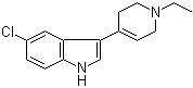 CAS 登录号：72808-83-4, 5-氯-3-(1-乙基-1,2,3,6-四氢-4-吡啶基)-1H-吲哚