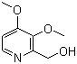 2-羟甲基-3,4-二甲氧基吡啶分子结构 (CAS 72830-08-1)