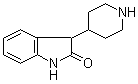3-(4-哌啶基)-2-吲哚啉酮分子结构 (CAS 72831-89-1)