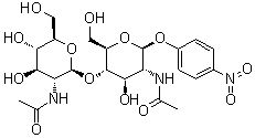 structure of CAS# 7284-16-4, p-Nitrophenyl-beta-N,N'-diacetylchitobioside